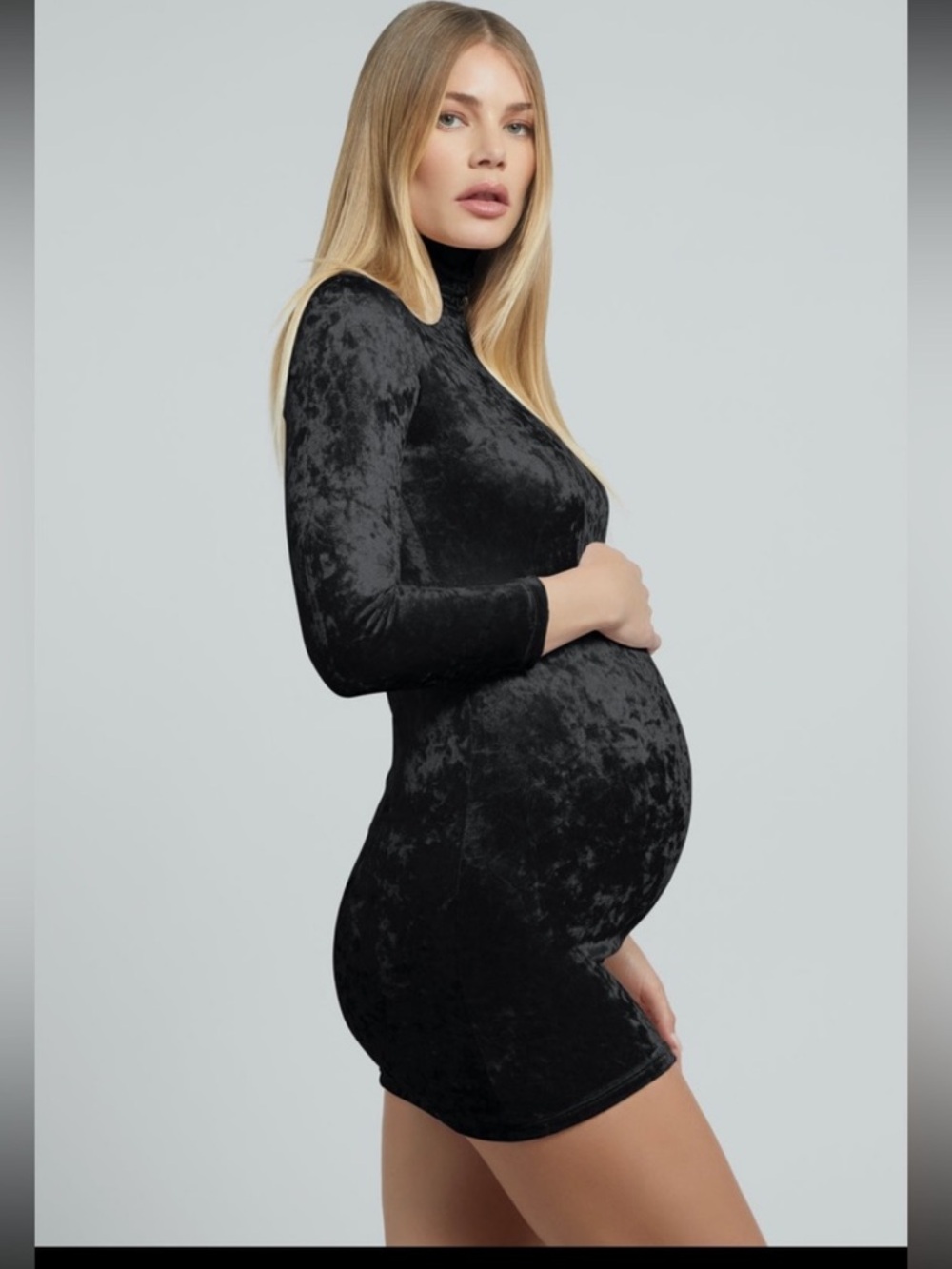 Bumpsuit NWT Black Velvet Zip-Up Women's Mini Dress, Size XS
